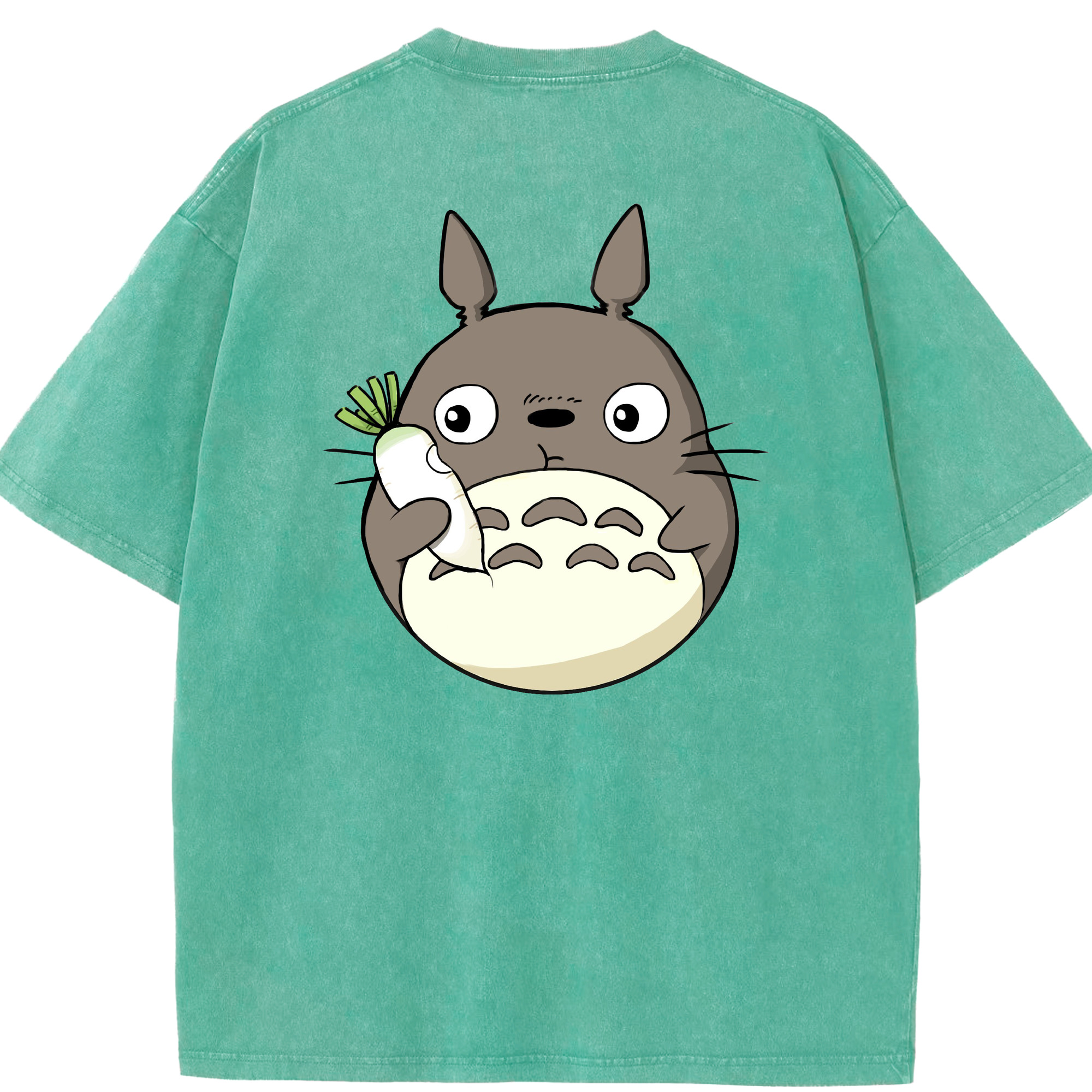 （画像用） となりのトトロ 草壁メイ 草壁サツキ My Neighbor Totoro Satsuki Kusakabe Mei Kusakabe 綿100% ヴィンテージ風 半袖Tシャツ（背面プリント）